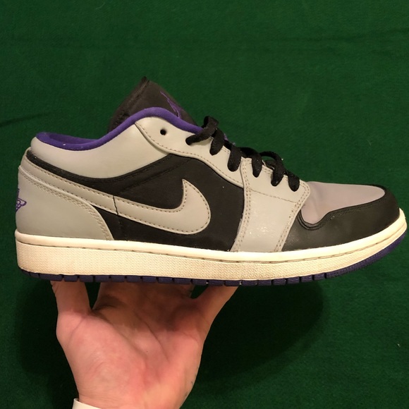 Jordan Low Black Dark Concord Wolf Grey 
